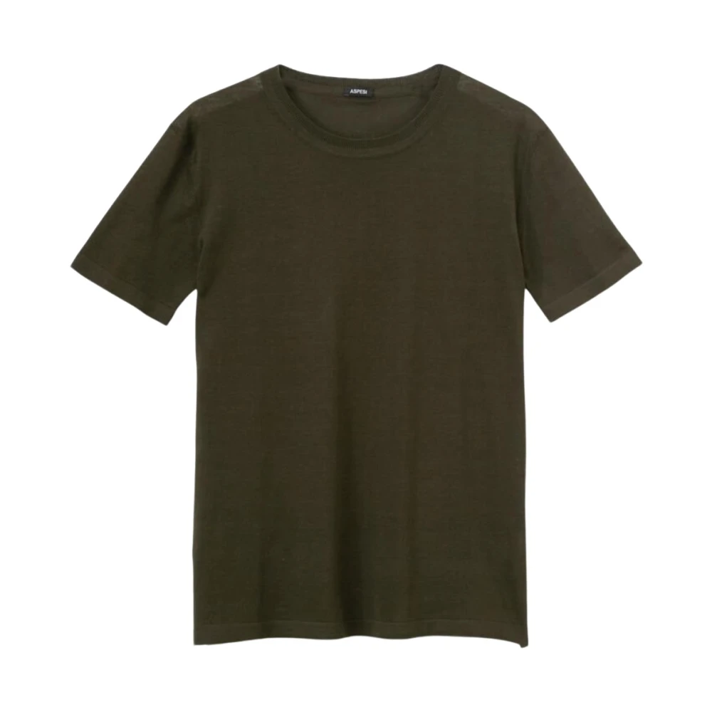 Aspesi Casual Katoenen T-shirt Green Dames