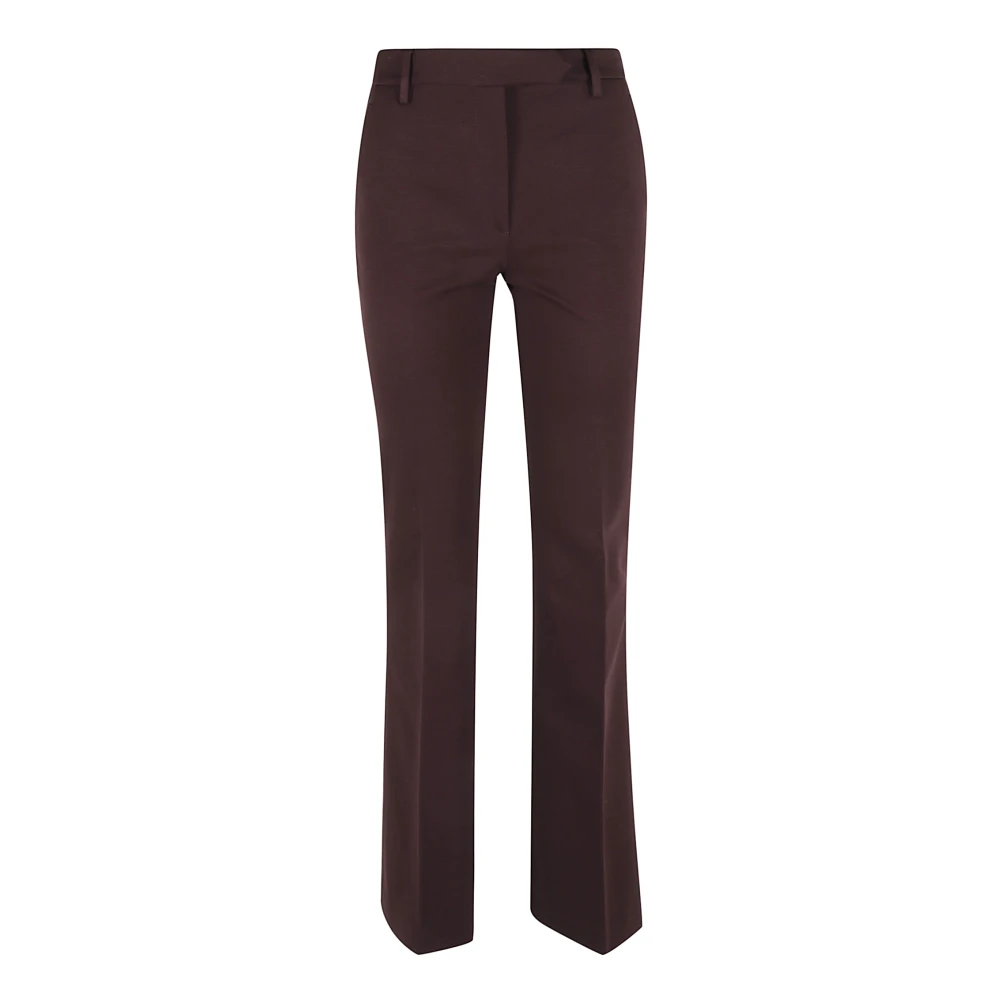 True Royal Women's Red Wide Trousers,, Bordeaux Pat Trousers Small