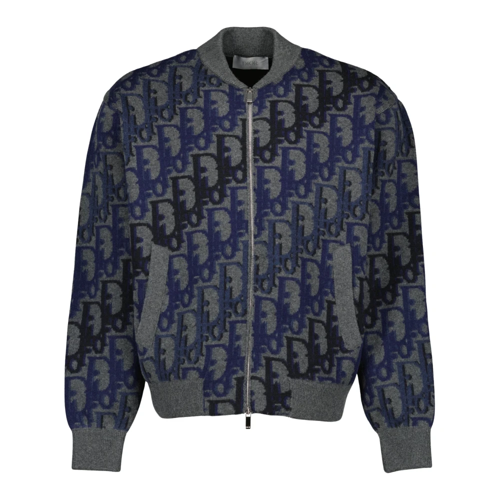 Dior Men's Multicolor Bomber Jackets, S, Oblique Blouson Jacket