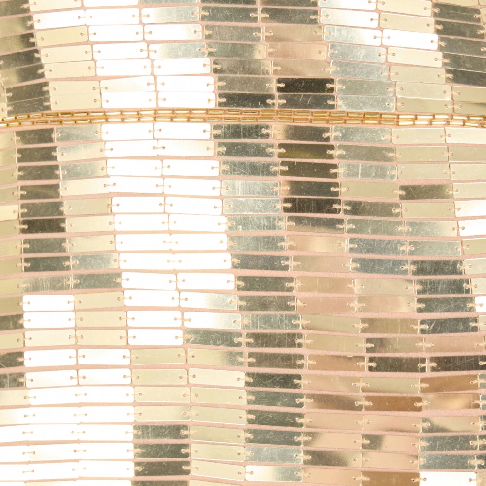 Roberto Cavalli Gouden Applicatie Zijden Mini Jurk Yellow Dames