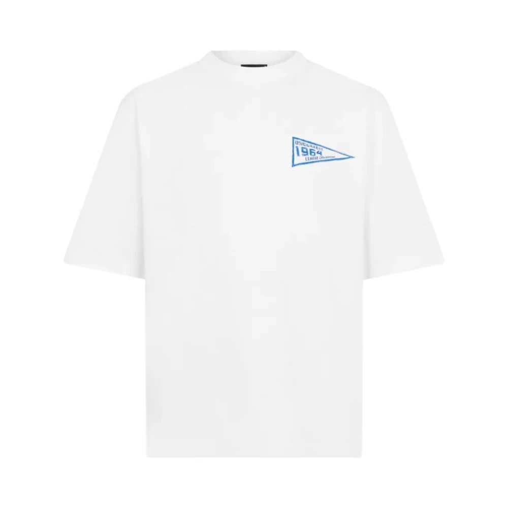 Dsquared2 , T-Shirts, Male, White, S, T-Shirt White 100