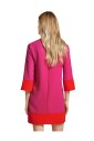 fuchsia-v-neck-dress-nuble-model