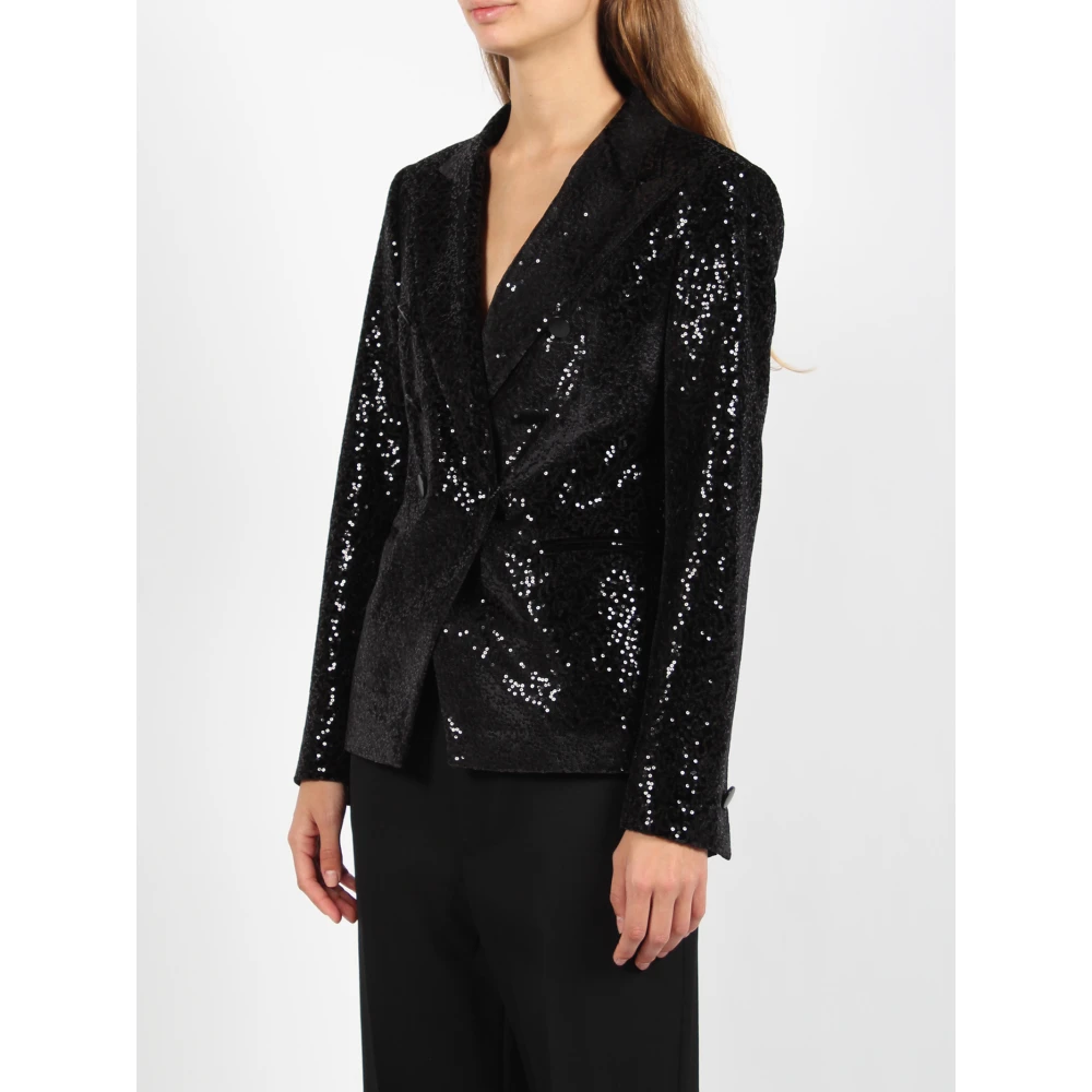 Tagliatore Alicya Sequins Blazer Black Dames