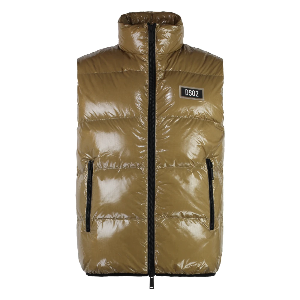 Dsquared2 Field Vest met volledige rits Brown Heren