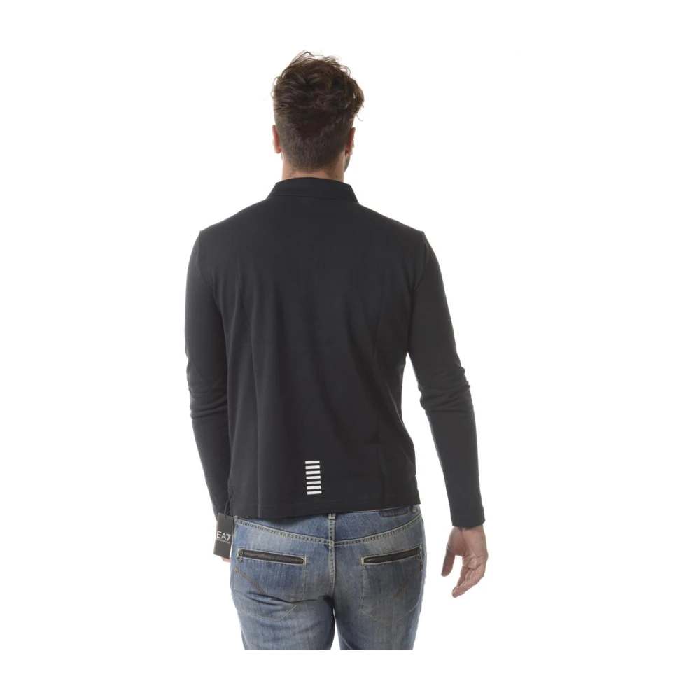 Emporio Armani EA7 Klassieke Polo Shirt voor Mannen Blue Heren