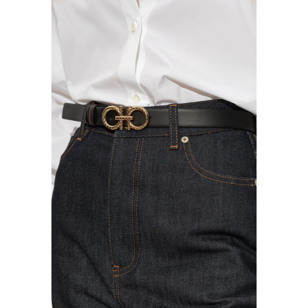 Salvatore Ferragamo Omkeerbare riem Brown Dames