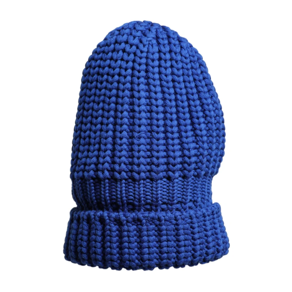 Dolce & Gabbana Men's Blue Wool Knit Beanie Hat