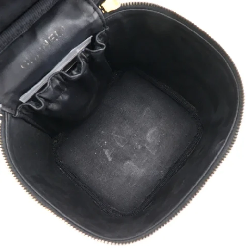 Chanel Vintage Pre-owned Leather handbags Black Dames