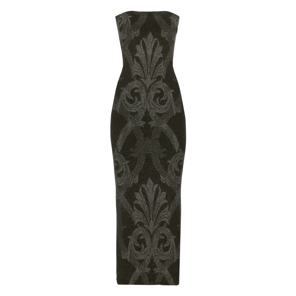 Wolford Zwarte Jacquard Jurk Elegant Gelegenheidskleding Black Dames