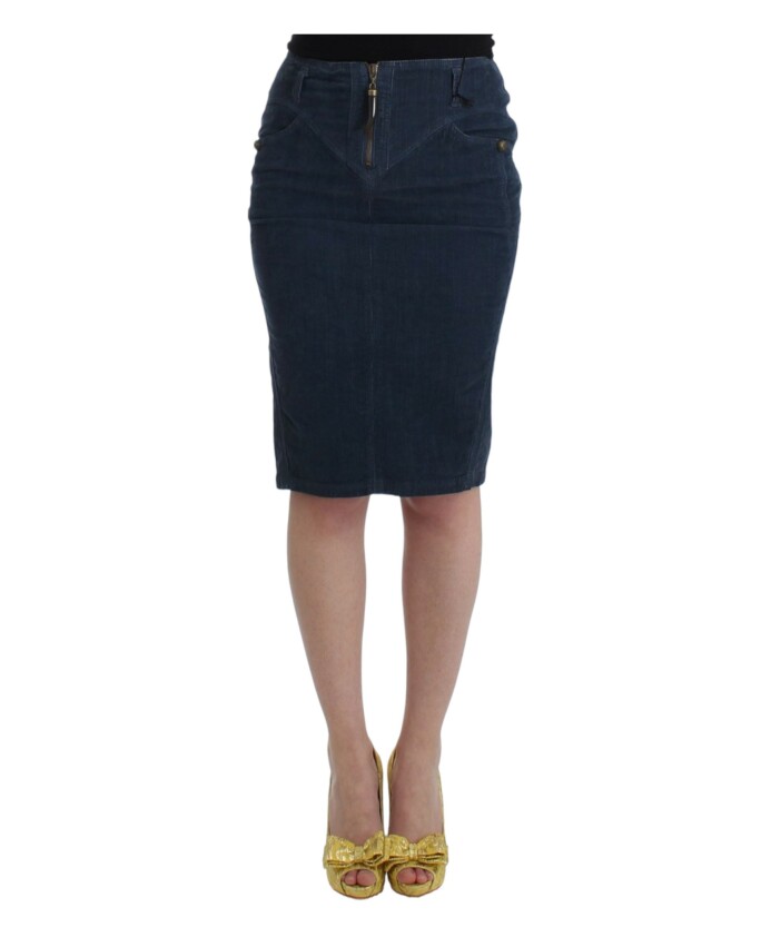 elegante-jupe-crayon-bleue
