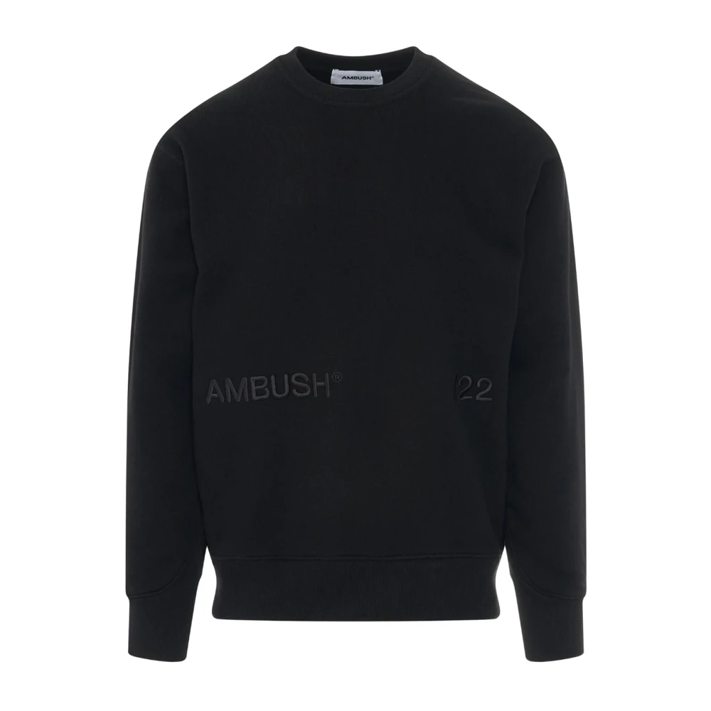 Ambush Zwarte Katoenen Sweatshirt met Logo Detail Black Heren