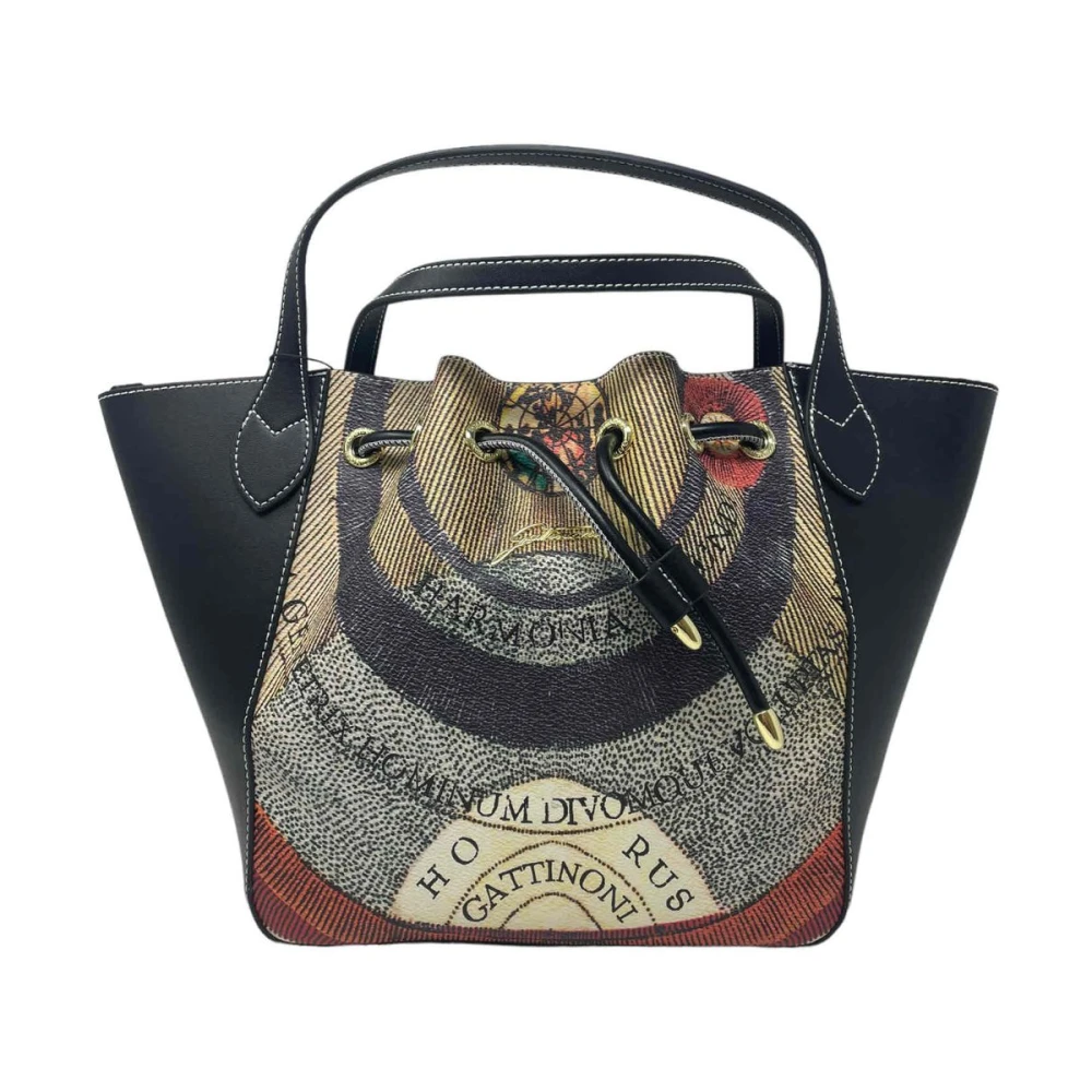 Gattinoni Black Shoulder Bag - Female - Shopping Bags - One Size - Bags