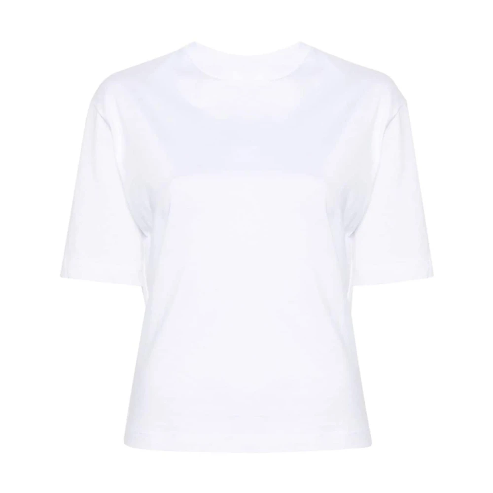 Calvin Klein Organische Jersey Achterdetail T-shirt White Dames
