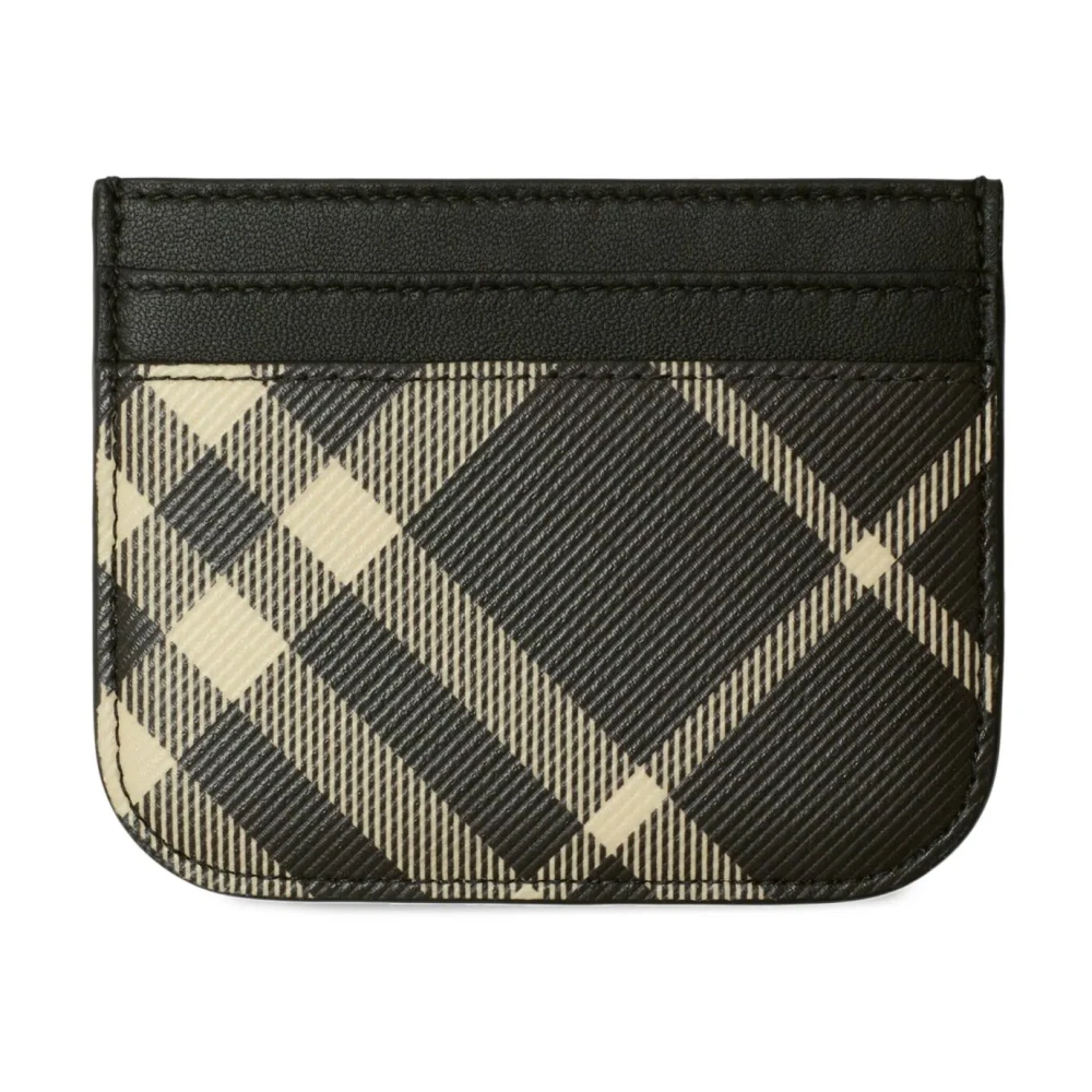 Burberry Zwarte Portemonnee met Kaartsleuven Black Dames