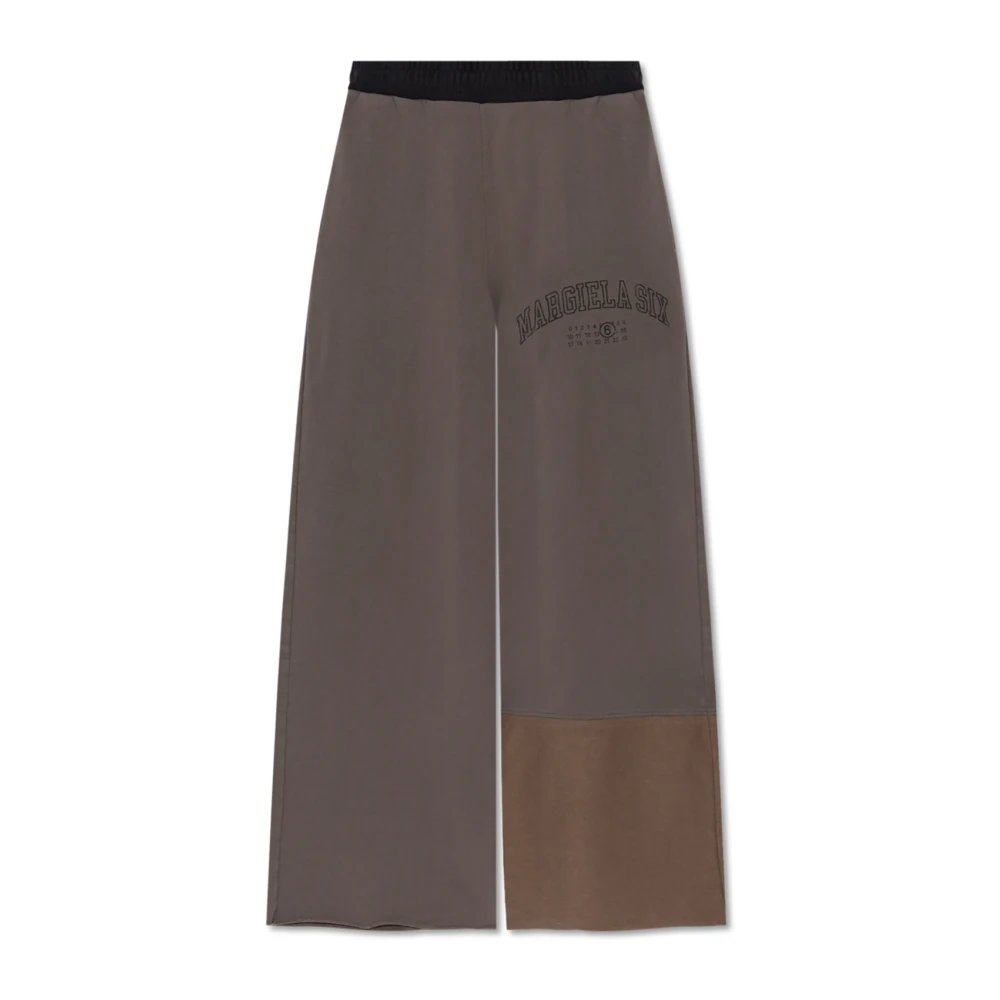 MM6 Maison Margiela Sweatpants met logo Brown Heren