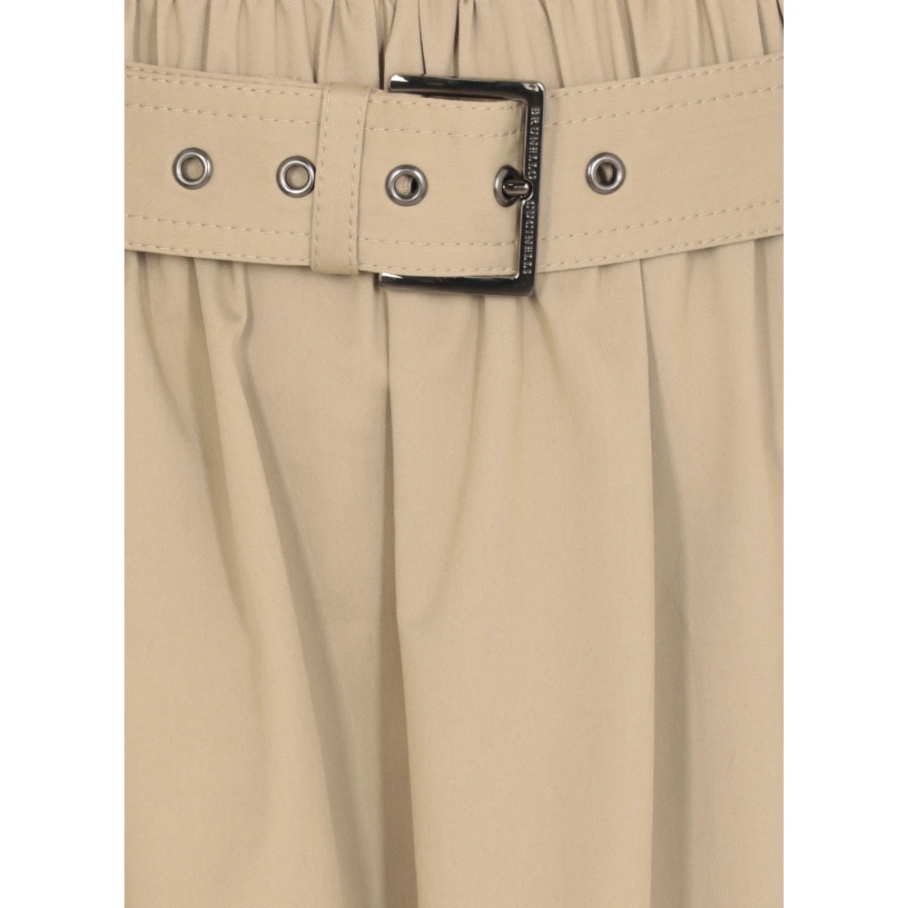 BRUNELLO CUCINELLI Groene katoenen rok met elastische taille Green Dames