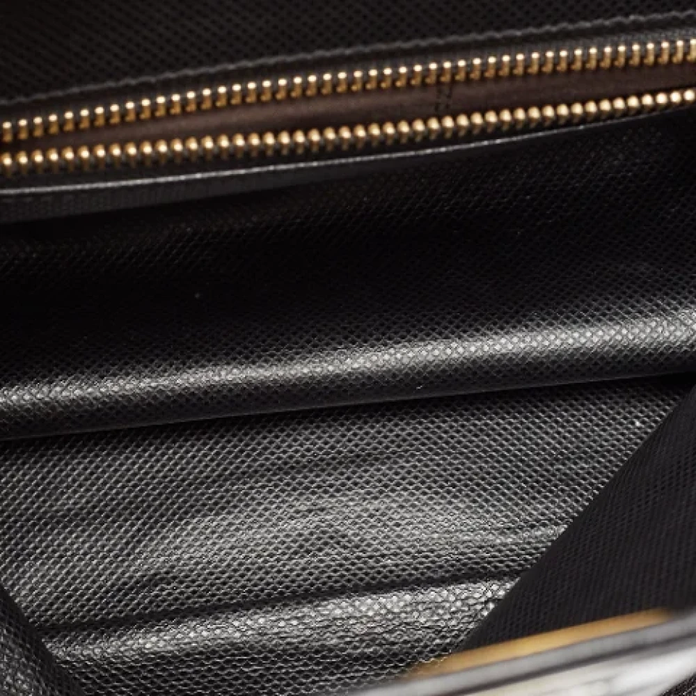 Fendi Vintage Pre-owned Leather handbags Black Dames