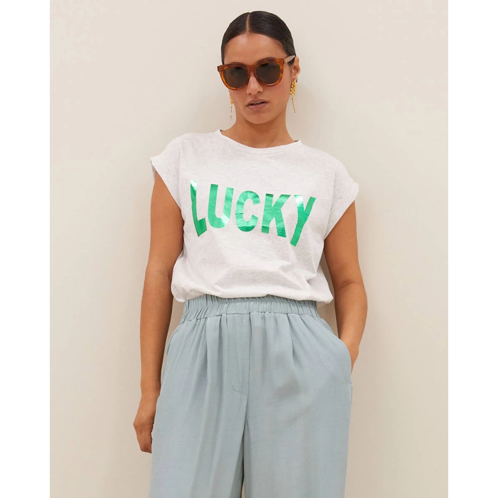 By-Bar Lucky Thelma T-shirt White Dames