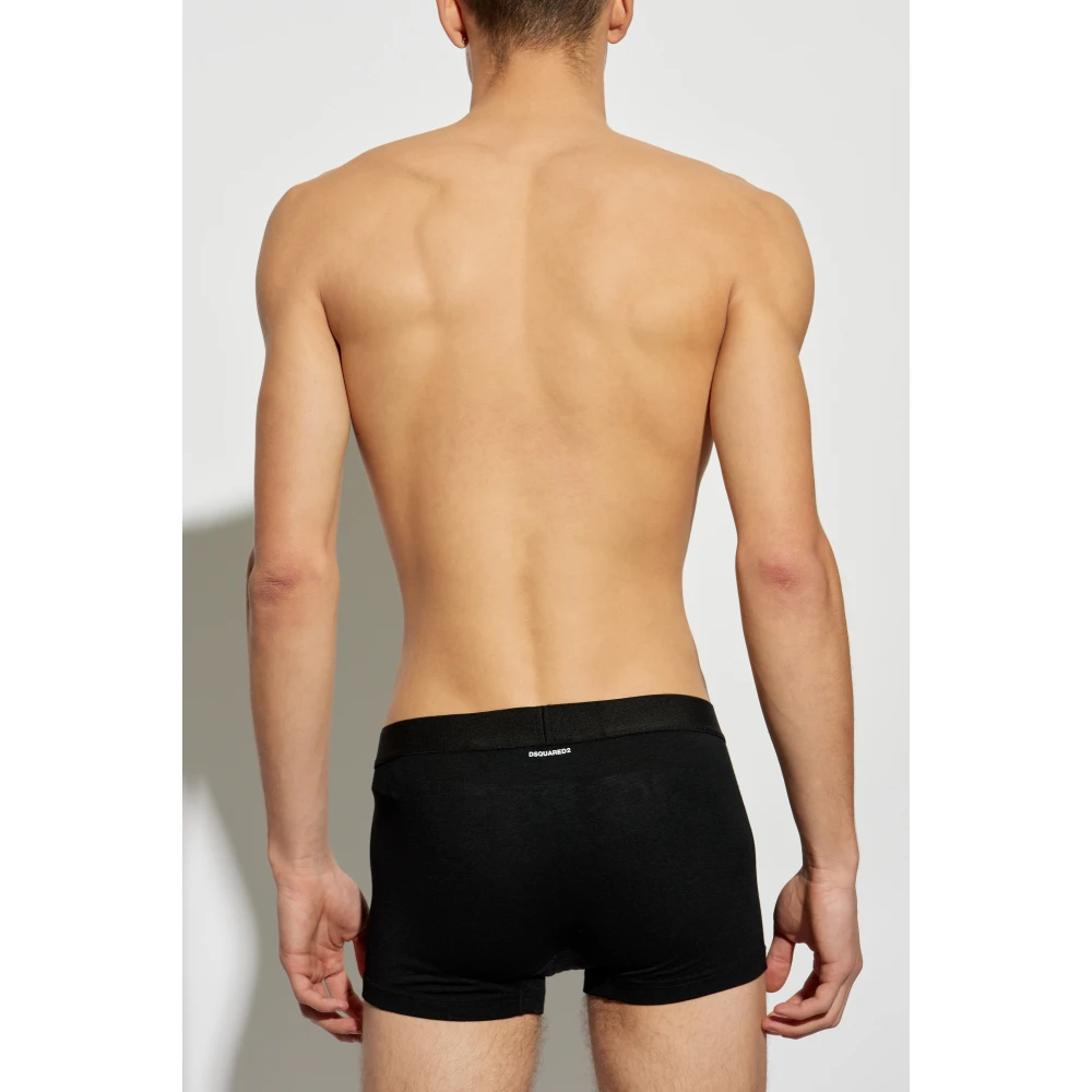 Dsquared2 Katoenen boxershorts met logo Black Heren