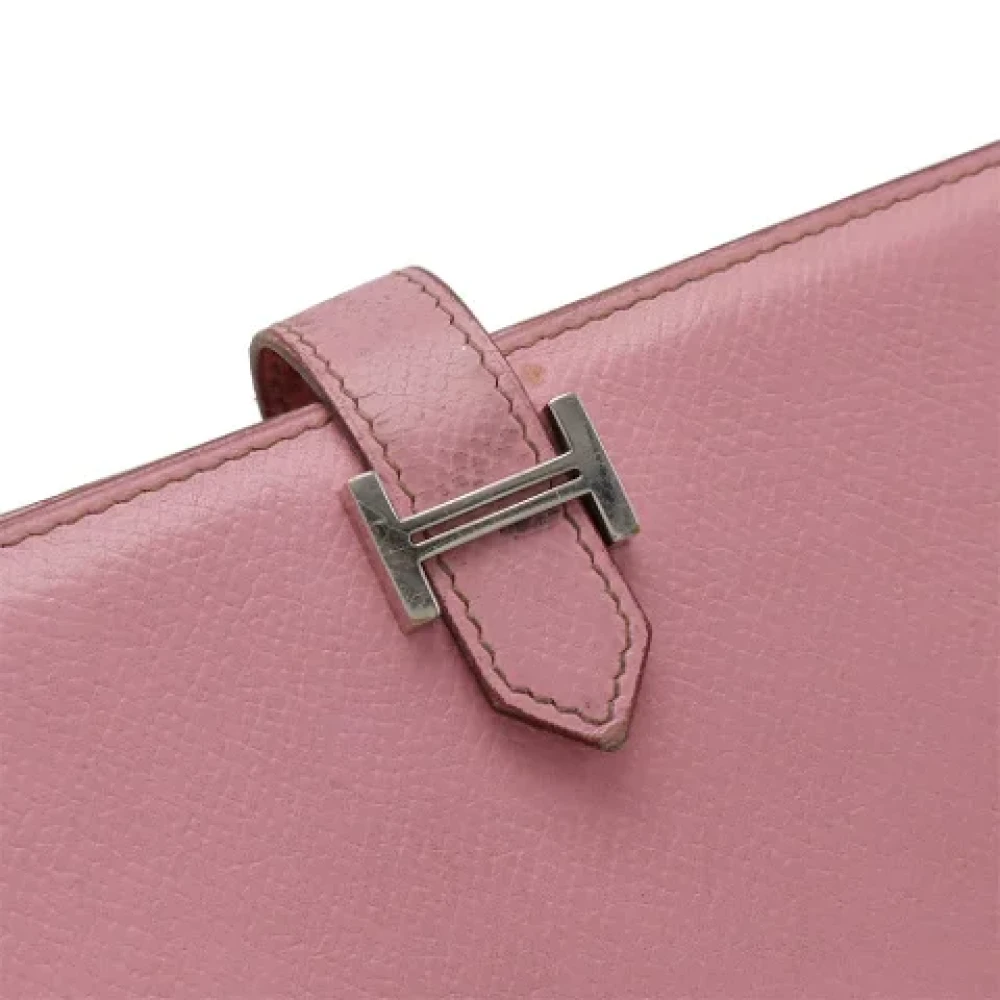 Hermès Vintage Pre-owned Leather wallets Pink Dames