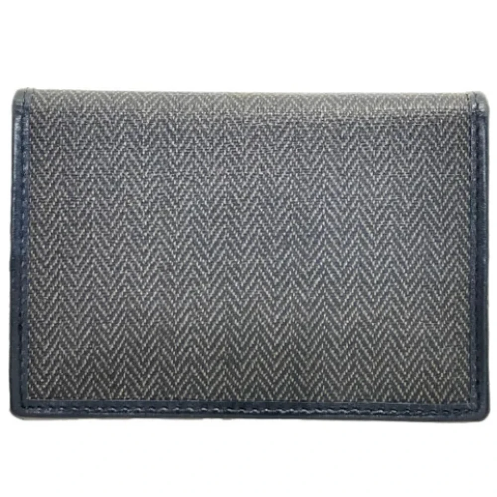 Bvlgari Vintage Pre-owned Canvas wallets Gray Dames