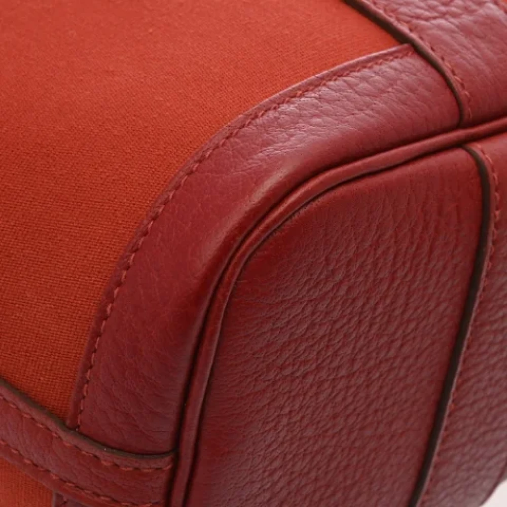 Hermès Vintage Pre-owned Canvas handbags Orange Dames