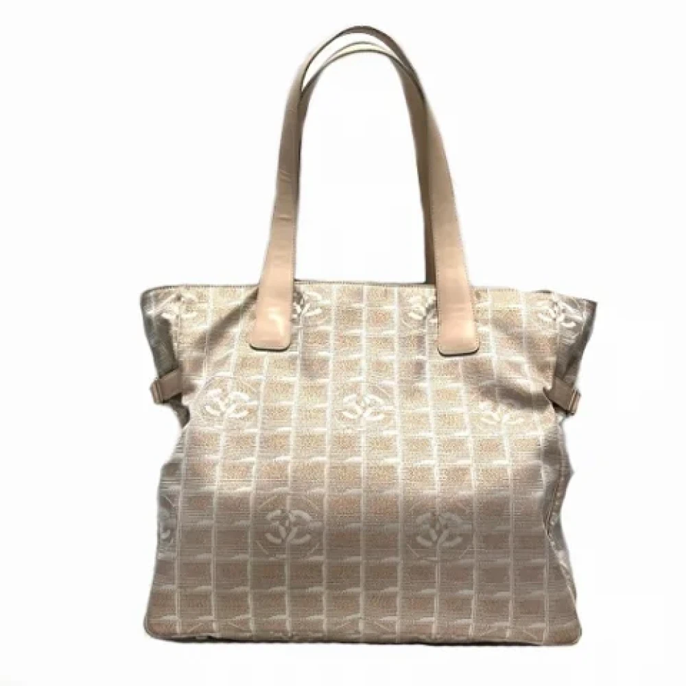 Chanel Vintage Pre-owned Nylon chanel-bags Beige Dames