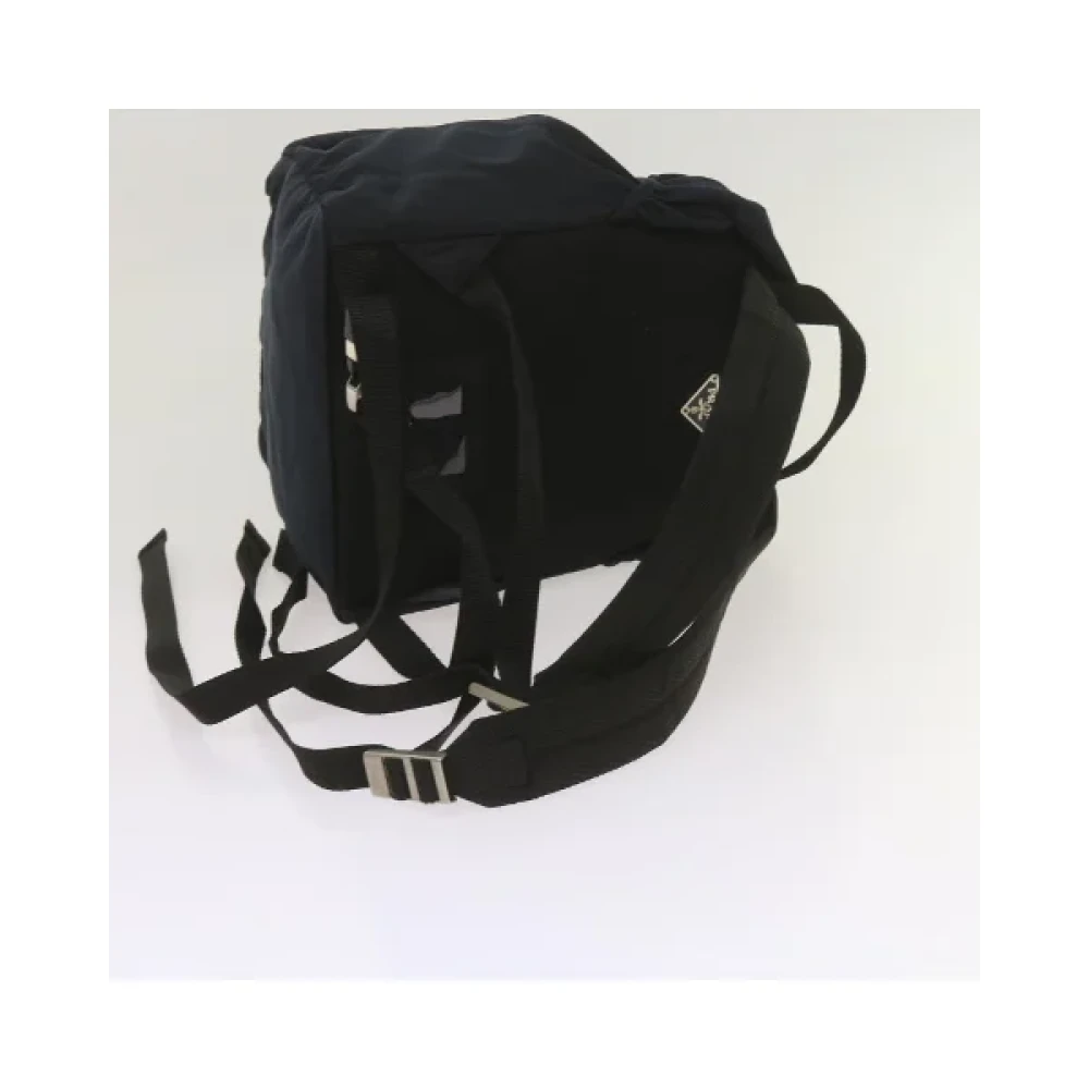 Prada Vintage Pre-owned Nylon backpacks Blue Dames