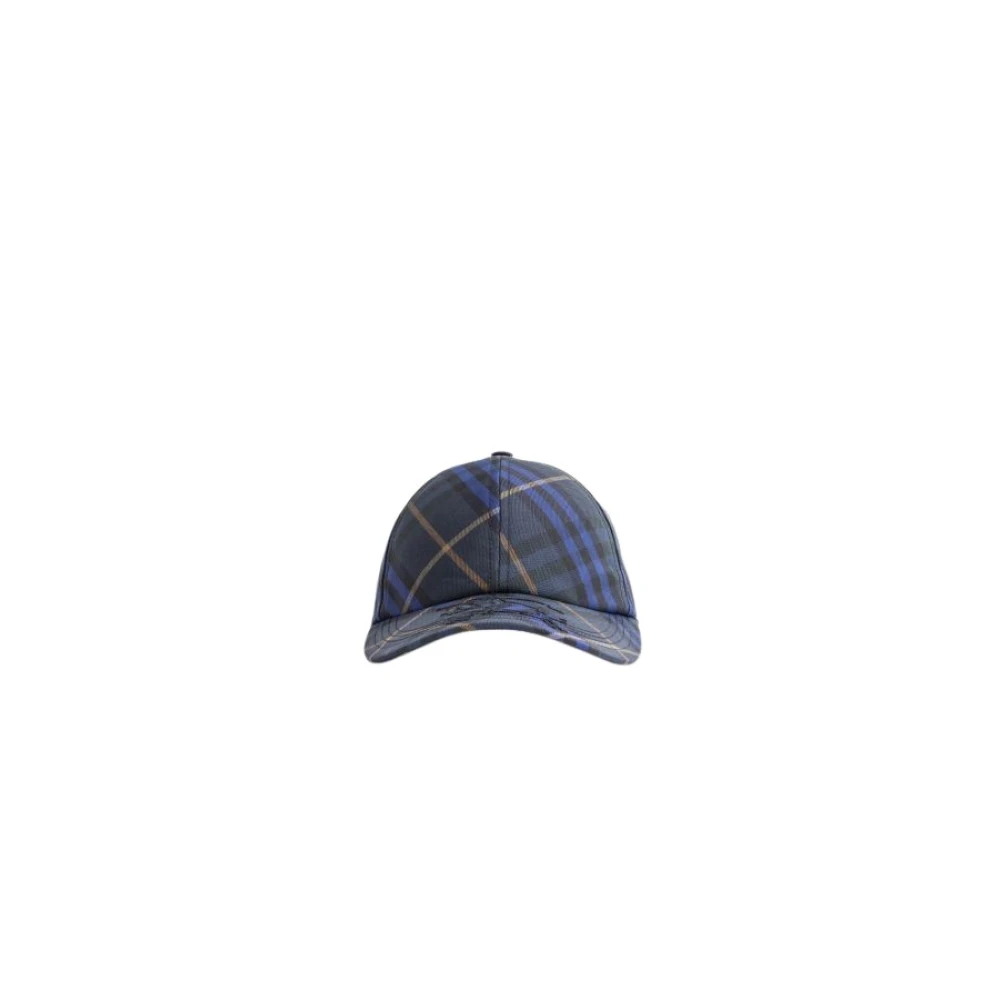 Burberry Navy Blue Check Pet Blue Heren