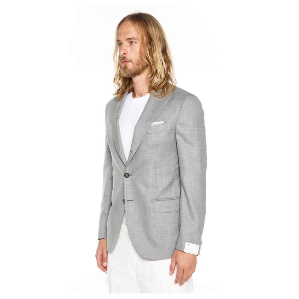 Eleventy Cashmere Enkellange Jas Gray Heren