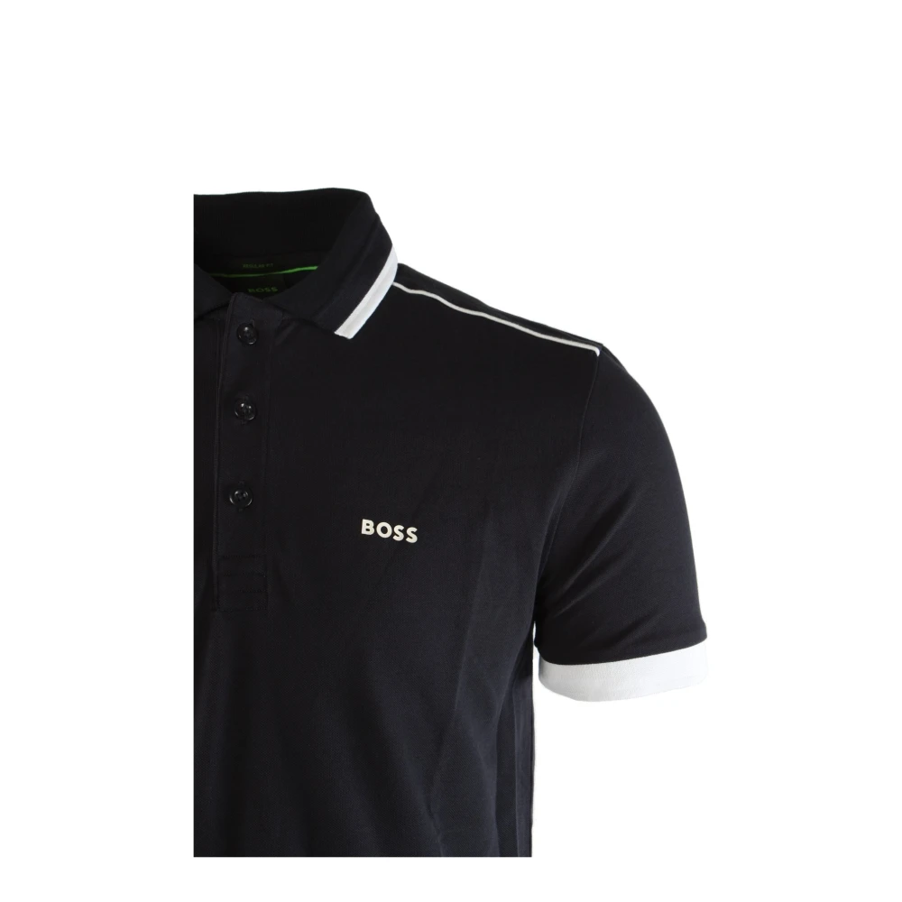 Hugo Boss Navy Blue Polo Regular Fit Blue Heren