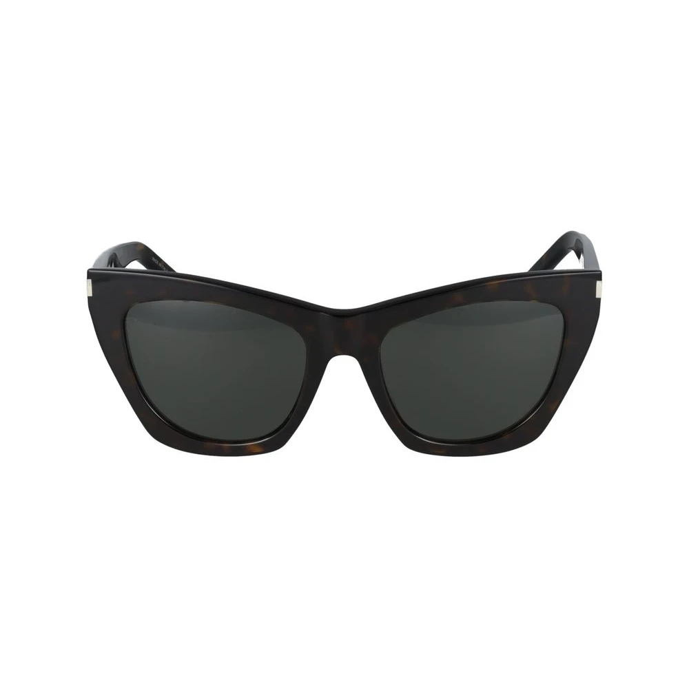 Saint Laurent Women's Brown Sunglasses, 55 Mm, Kate Sunglasses In Havana Grey