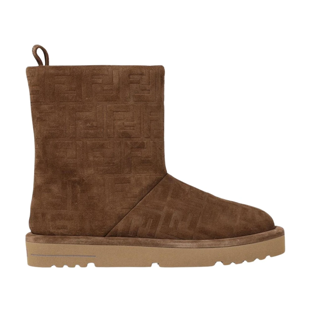 Fendi - Botines Marrones De Ante - Shoes - Mujer - Marrón - 38 Eu