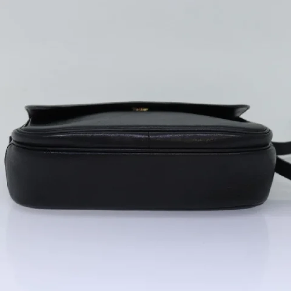 Burberry Vintage Pre-owned Leather shoulder-bags Black Dames