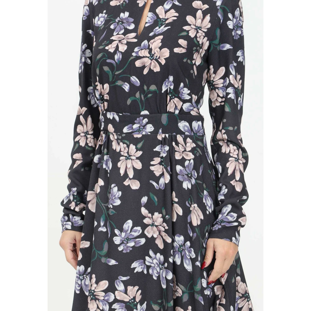 Mar De Margaritas Blauwe Bloemen Korte Jurk Vivian Multicolor Dames