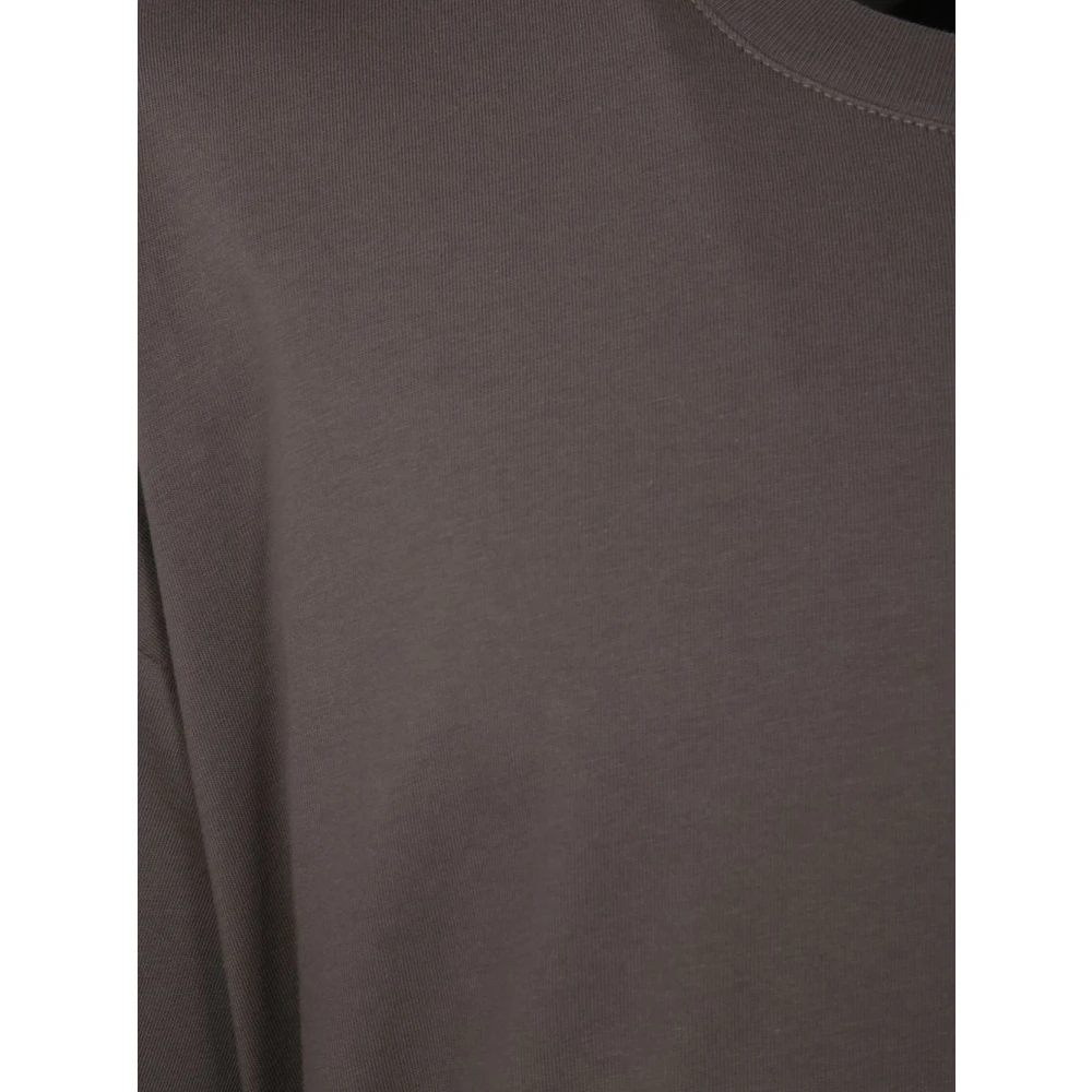 Thom Krom Rock Brown Drop Shoulder T-shirt Gray Heren