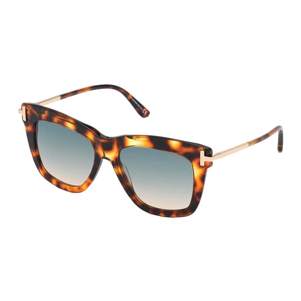 Tom Ford Women's Green Havana Shaded Sunglasses Dasha