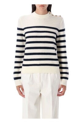 pull-a-rayures-ecru-marine-fonce