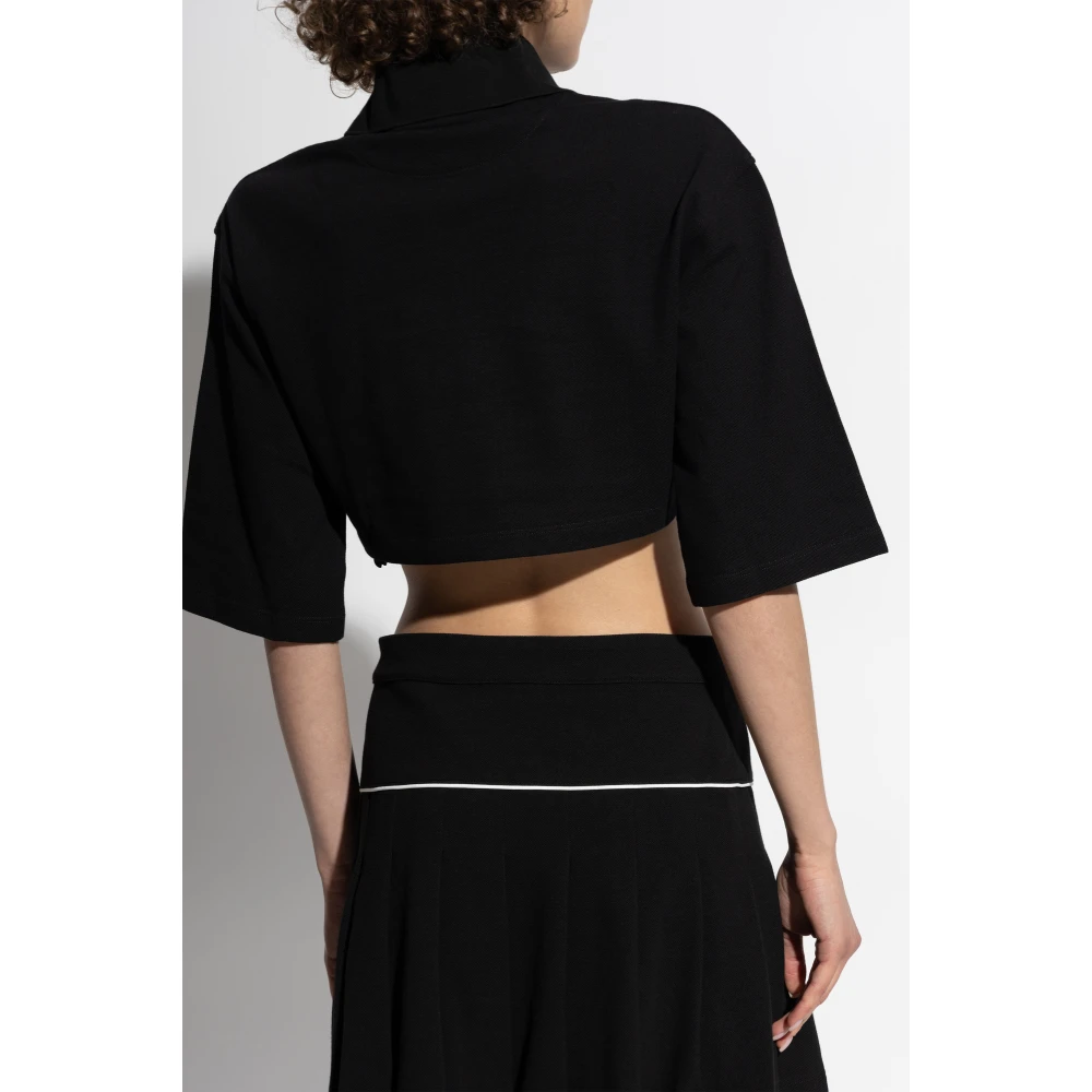 Palm Angels Korte Polo Black Dames