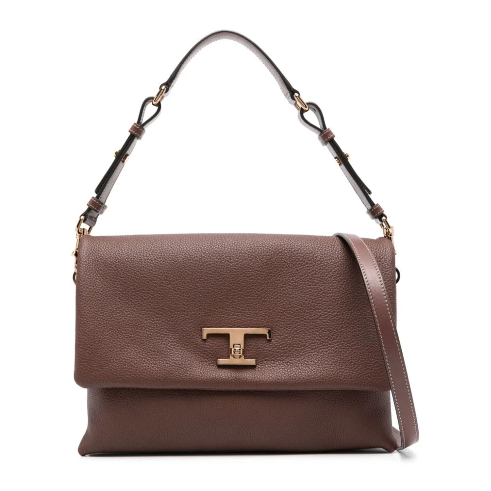 TOD'S Bruine T Timeless Tote Tas Brown Dames