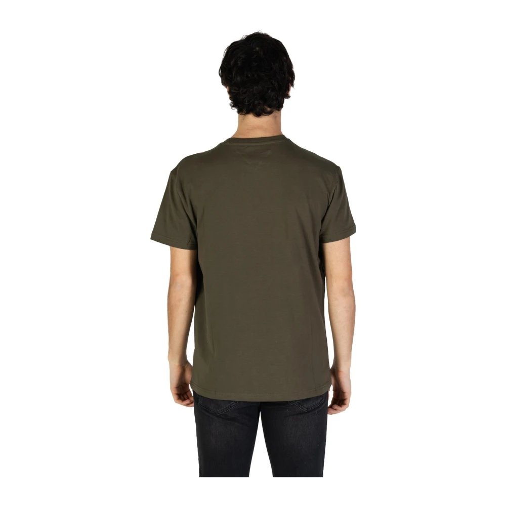 Tommy Jeans Groene korte mouwen T-shirt Green Heren