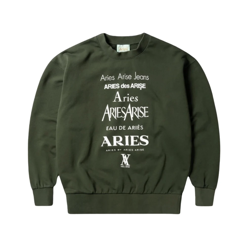 Aries Sweatshirt met parfumprint Green Heren