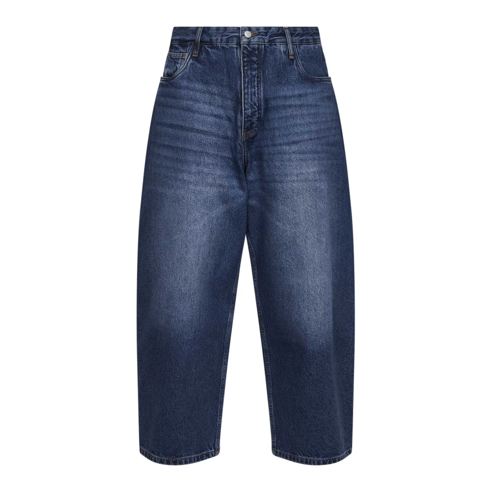 Studio Nicholson Men's Blue Loose Fit Jeans, S, Paolosnm1023 Jeans