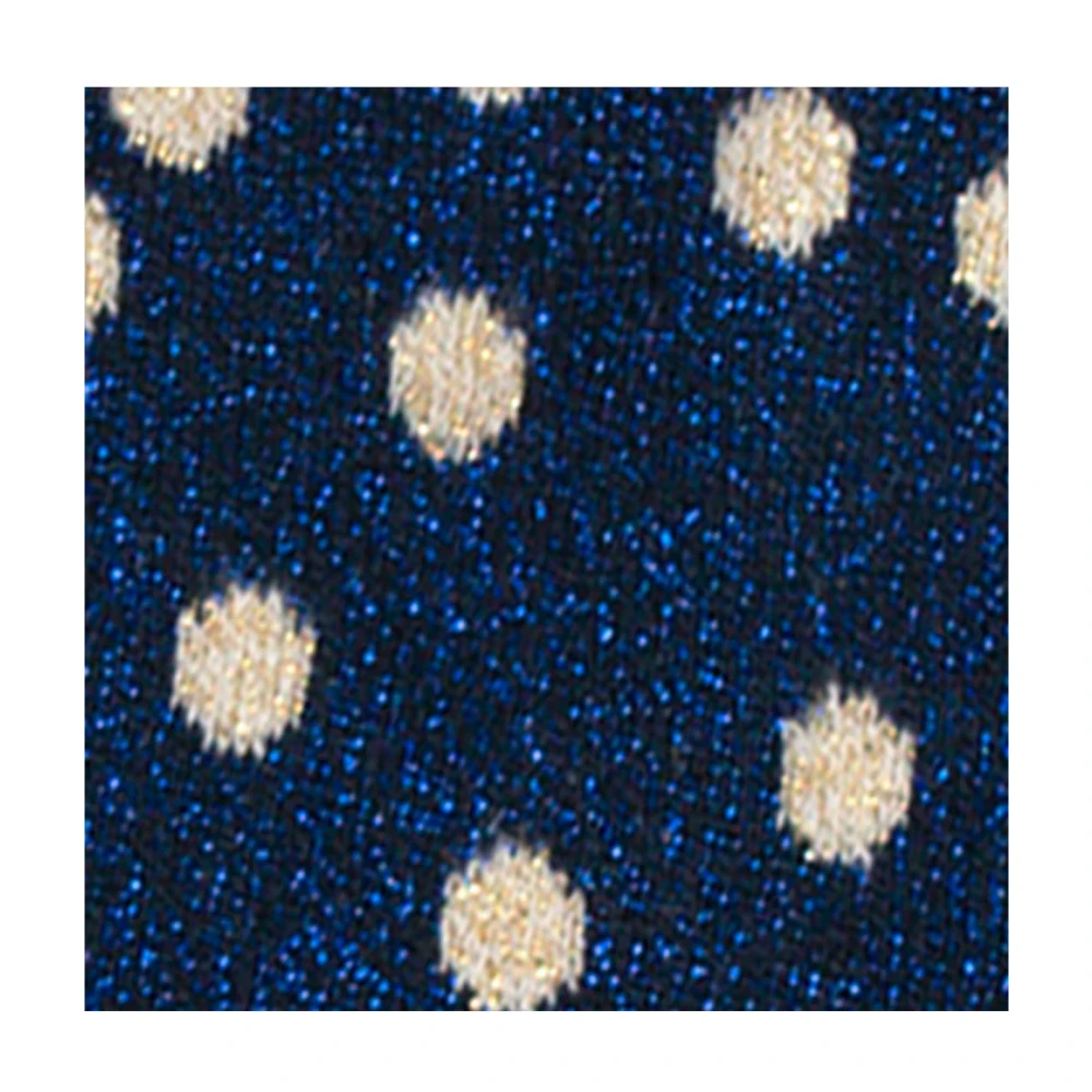 Cabaia Polka Dot Sokken Naadloos Ontwerp Blue Dames