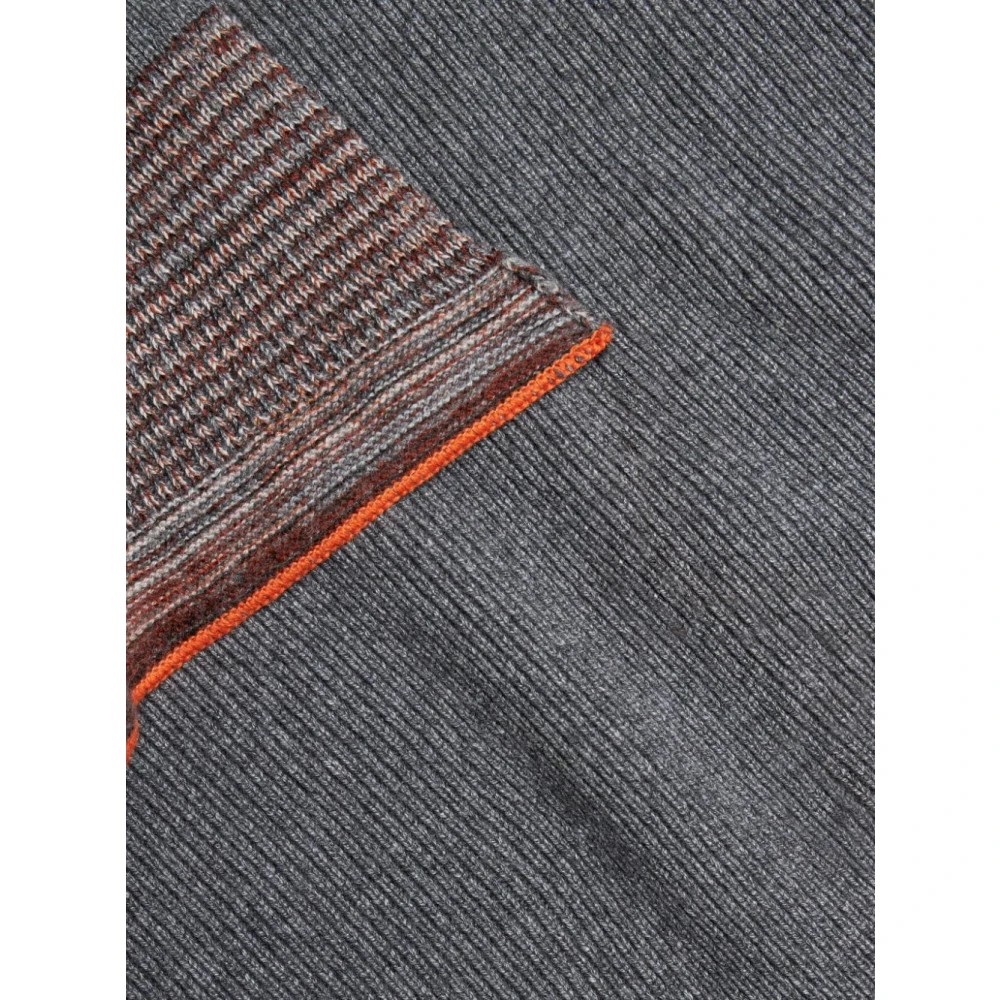 ETRO Gebreide Jurk met Gestreepte Afwerking Gray Dames