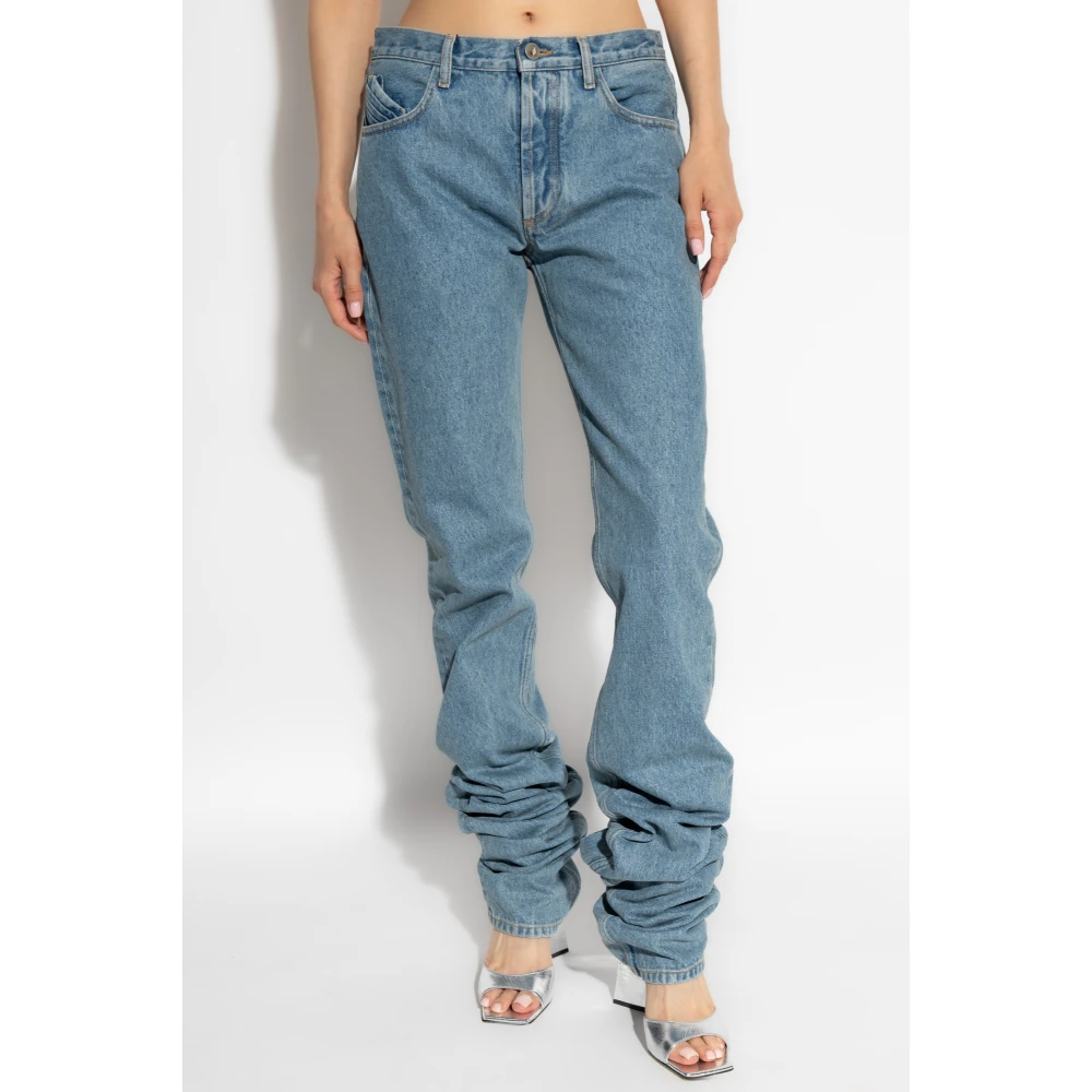 The Attico Jeans met zeer lange benen Blue Dames