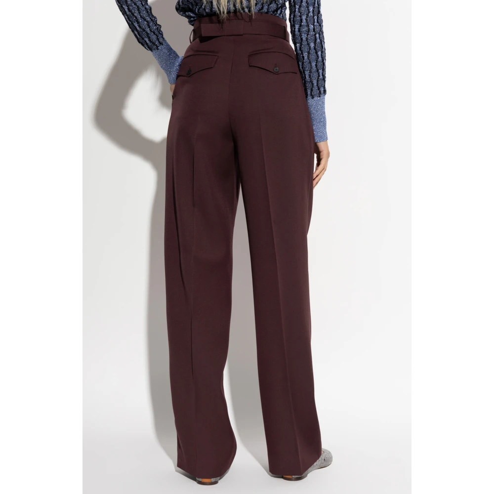 Lanvin Wollen broek Red Dames