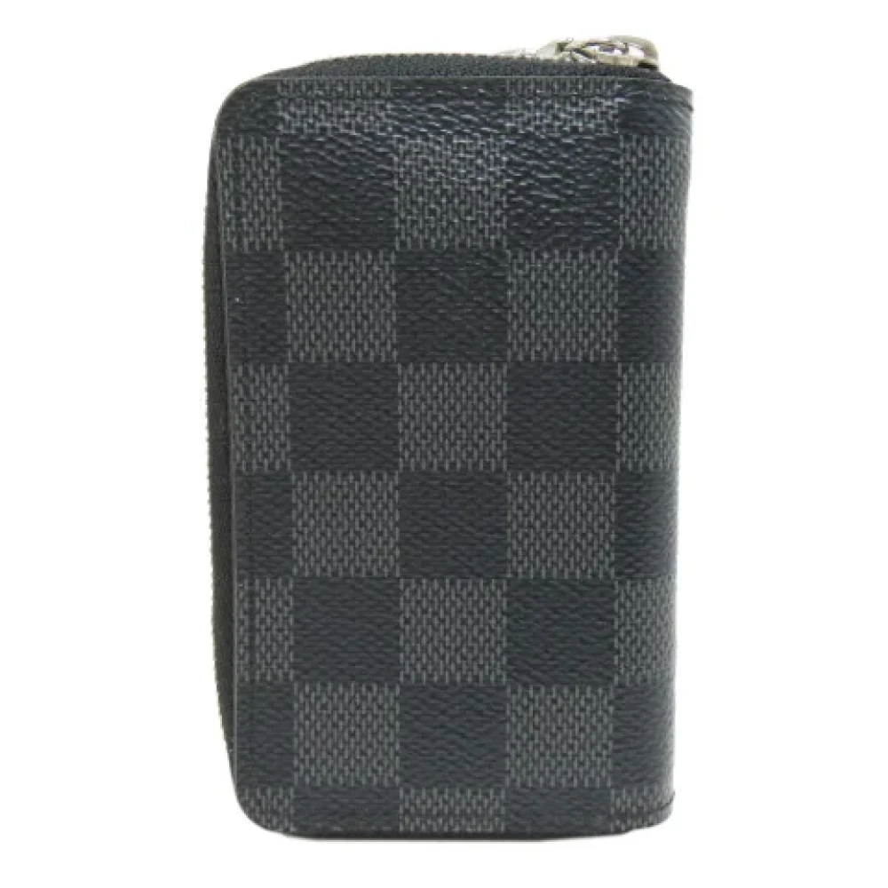 Louis Vuitton Vintage Pre-owned Canvas wallets Gray Heren