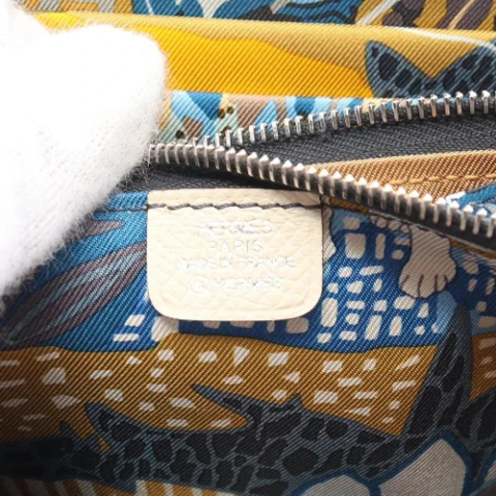 Hermès Vintage Pre-owned Leather wallets White Dames