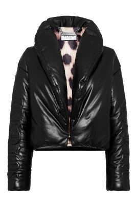 Silky Leather Biker Jacket Skull&Bones
